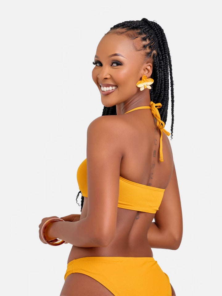 Mustard micro bikini set