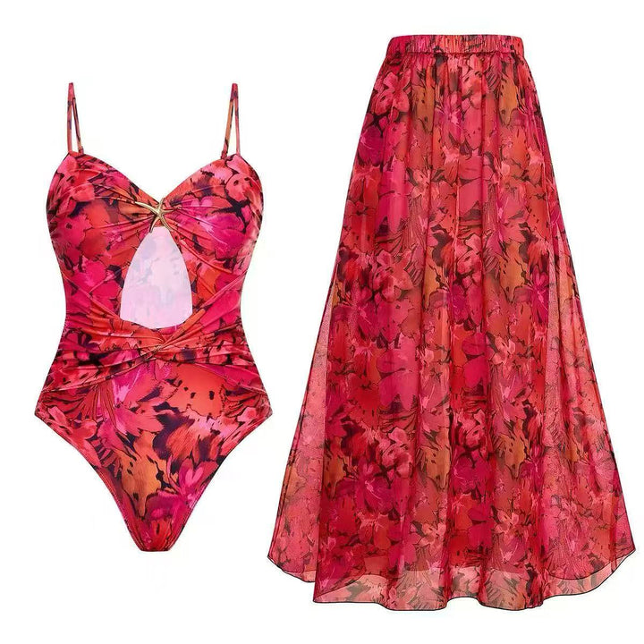 Illusion one piece with cover up