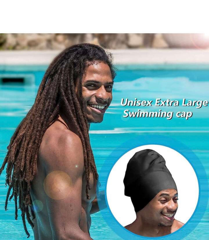 Extra large unisex silicon swim caps