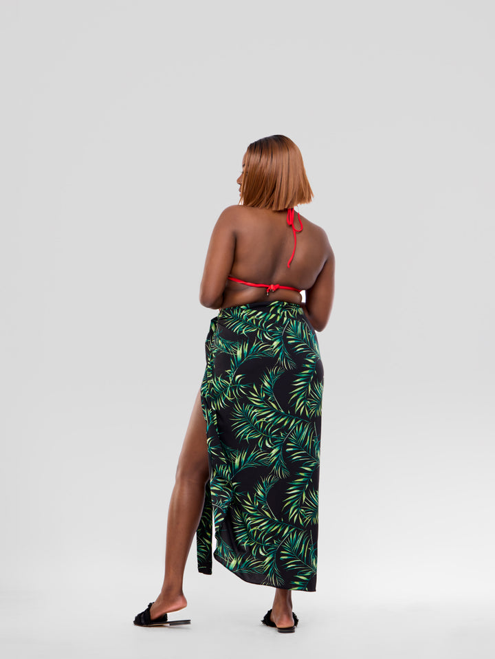 Palm print sarong