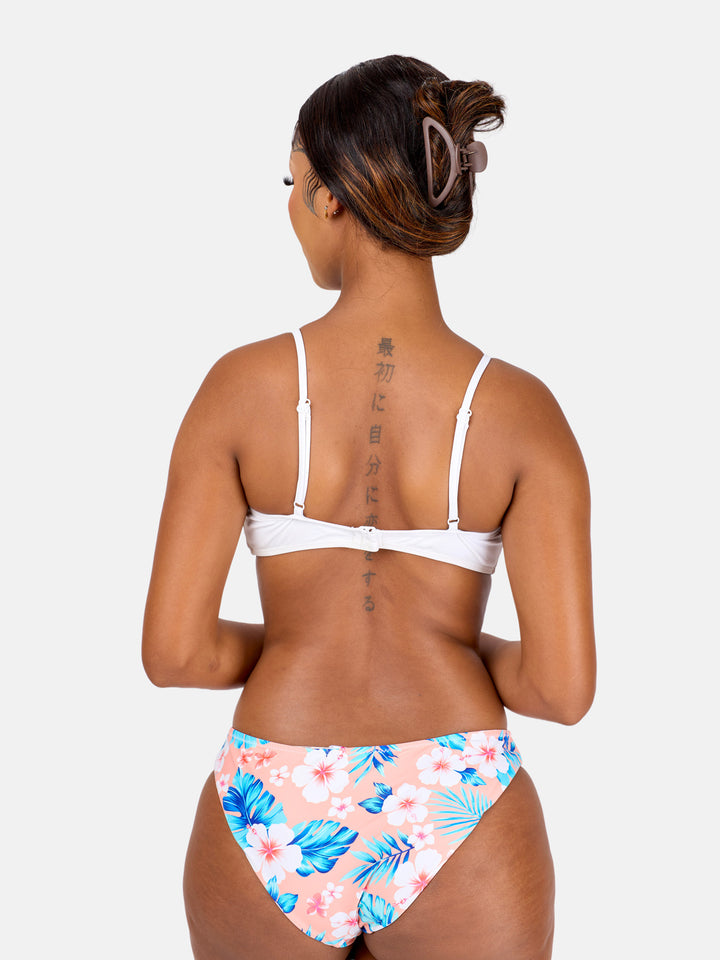 Criss cross scallop bikini