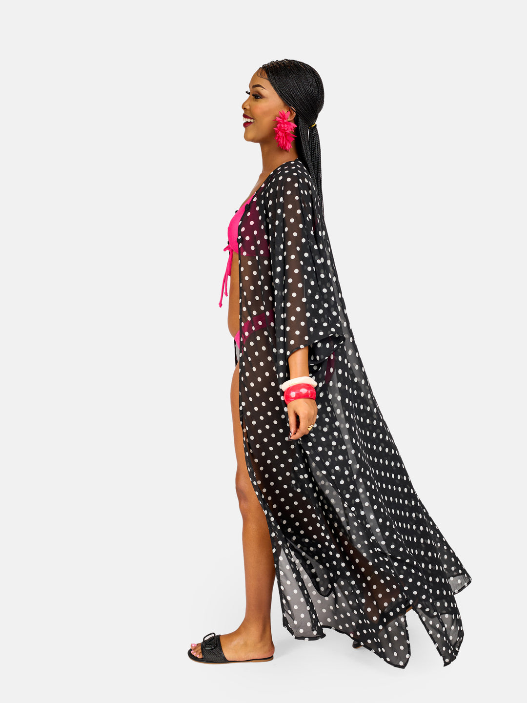 Polka dot kimono
