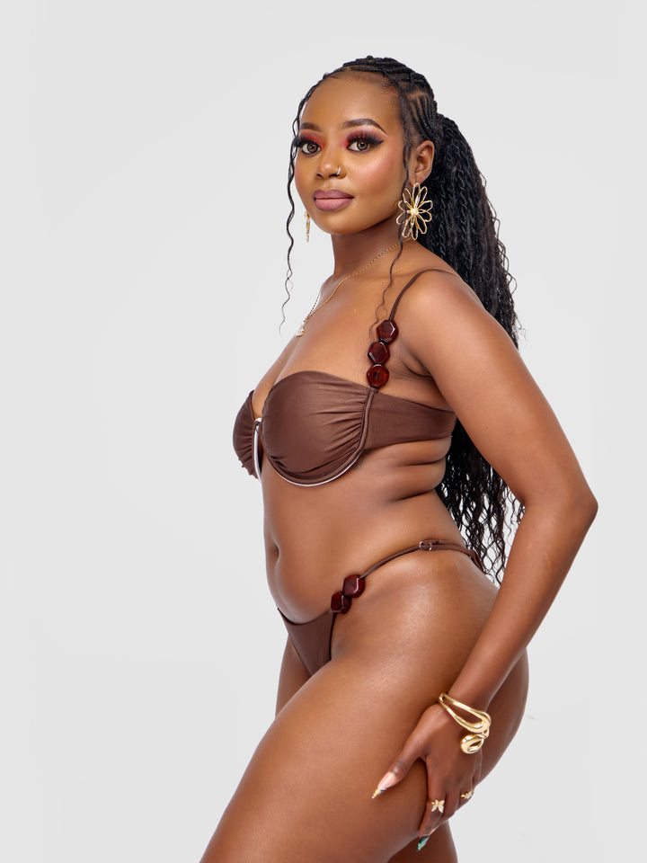 Push-Up Underwire Bikini with Beadwork