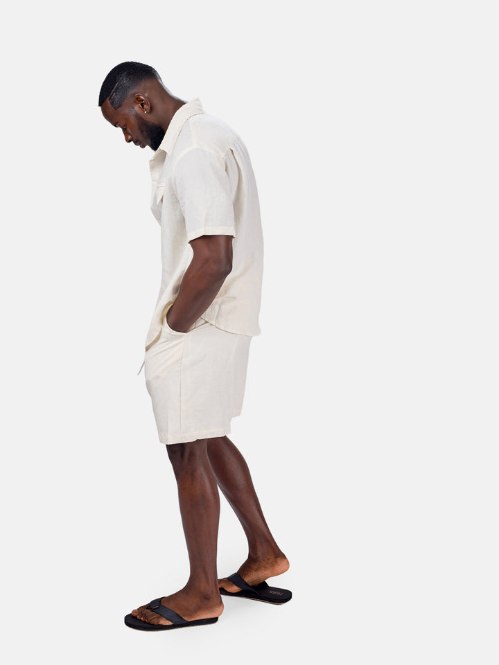 Men’s button down linen set