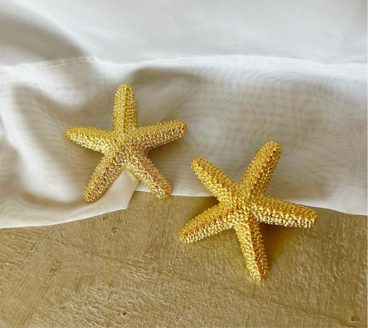 Gold Starfish earrings