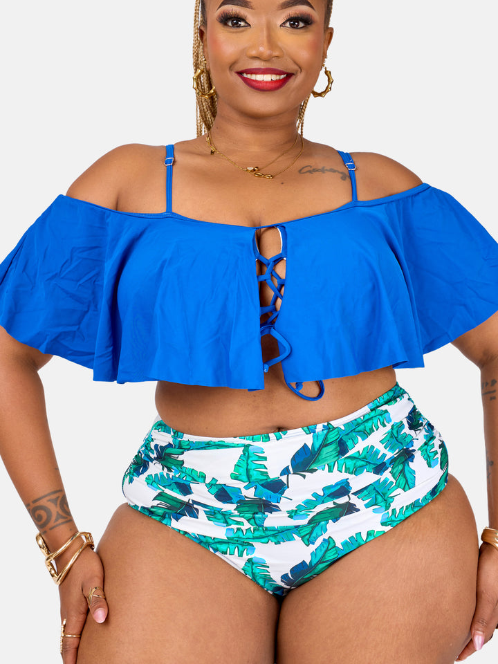 Ruffle high waist bikini