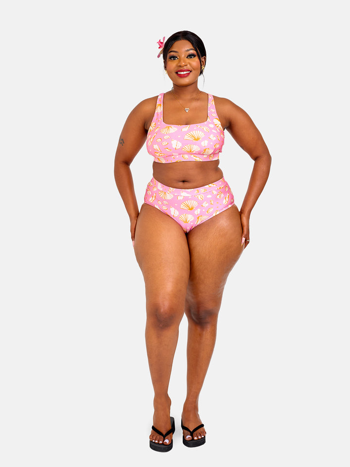 Shell printed bikini
