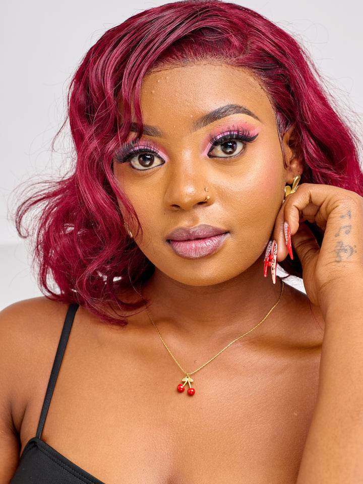 Cherry stainless steel necklace