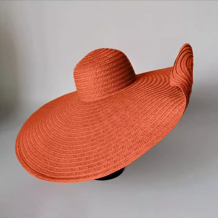Oversized wide brim sun hat