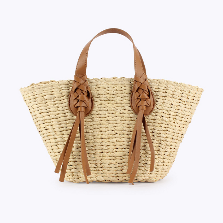 Handmade woven tote bag