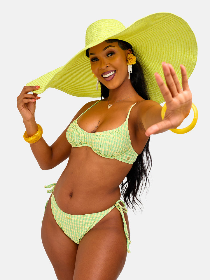 Luminous underwire stringed bikini