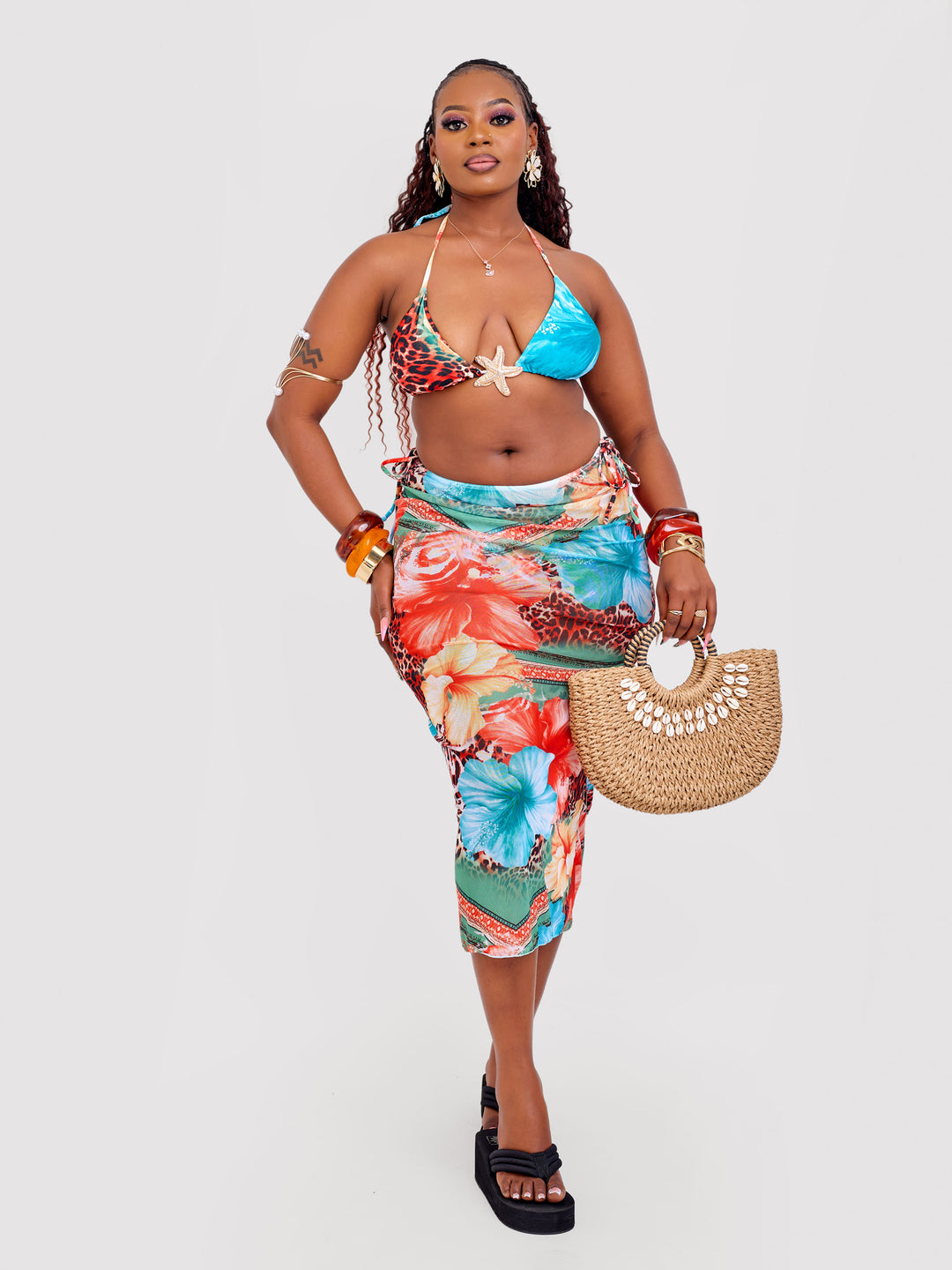 Vintage starfish 3pc bikini