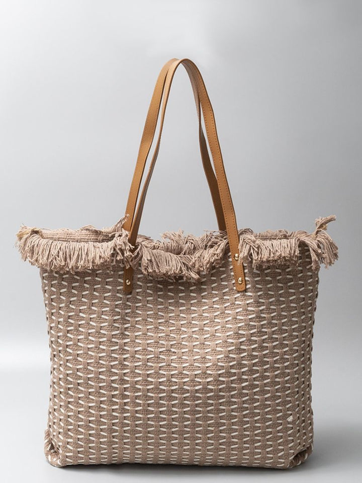 Tassel large beach tote