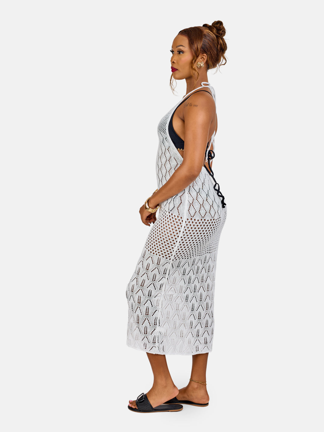Spaghetti strap knit dress