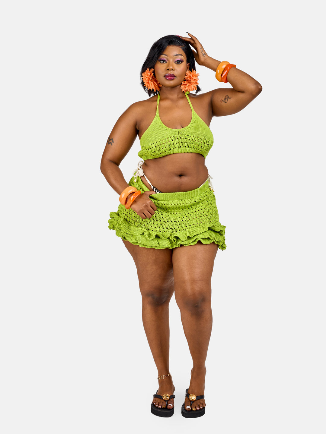 2pc knit beach set
