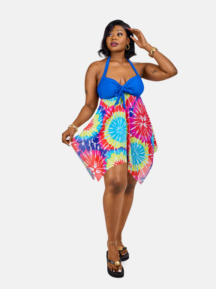 Multi coverage swim dress