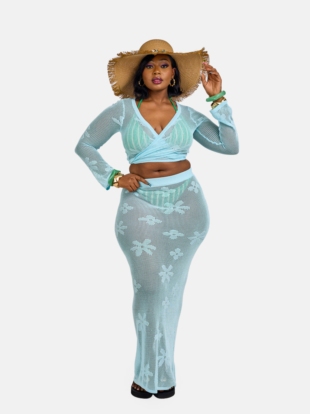 2pc knit vacation set