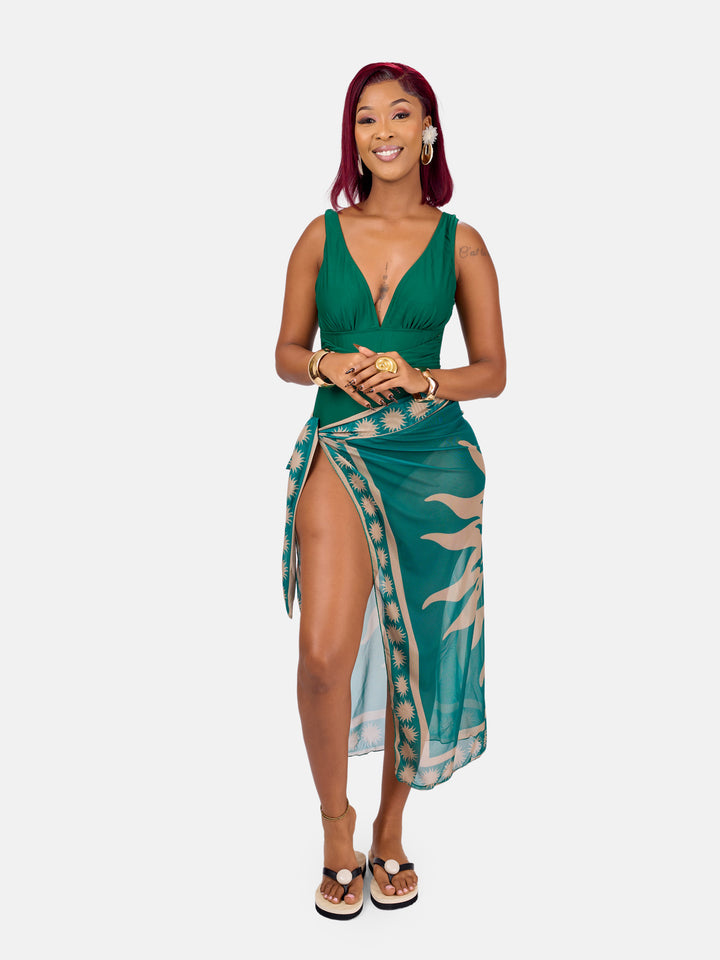 Classy one piece with sarong