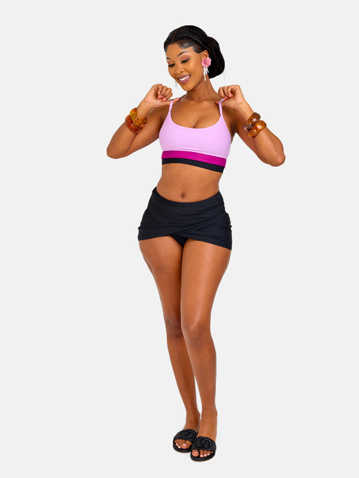 Bikini skirt with supportive top