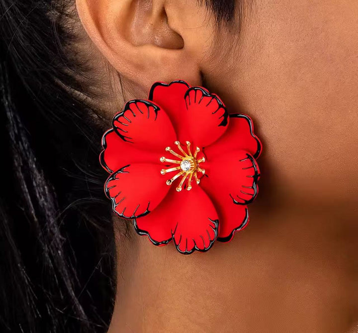 Floral earrings