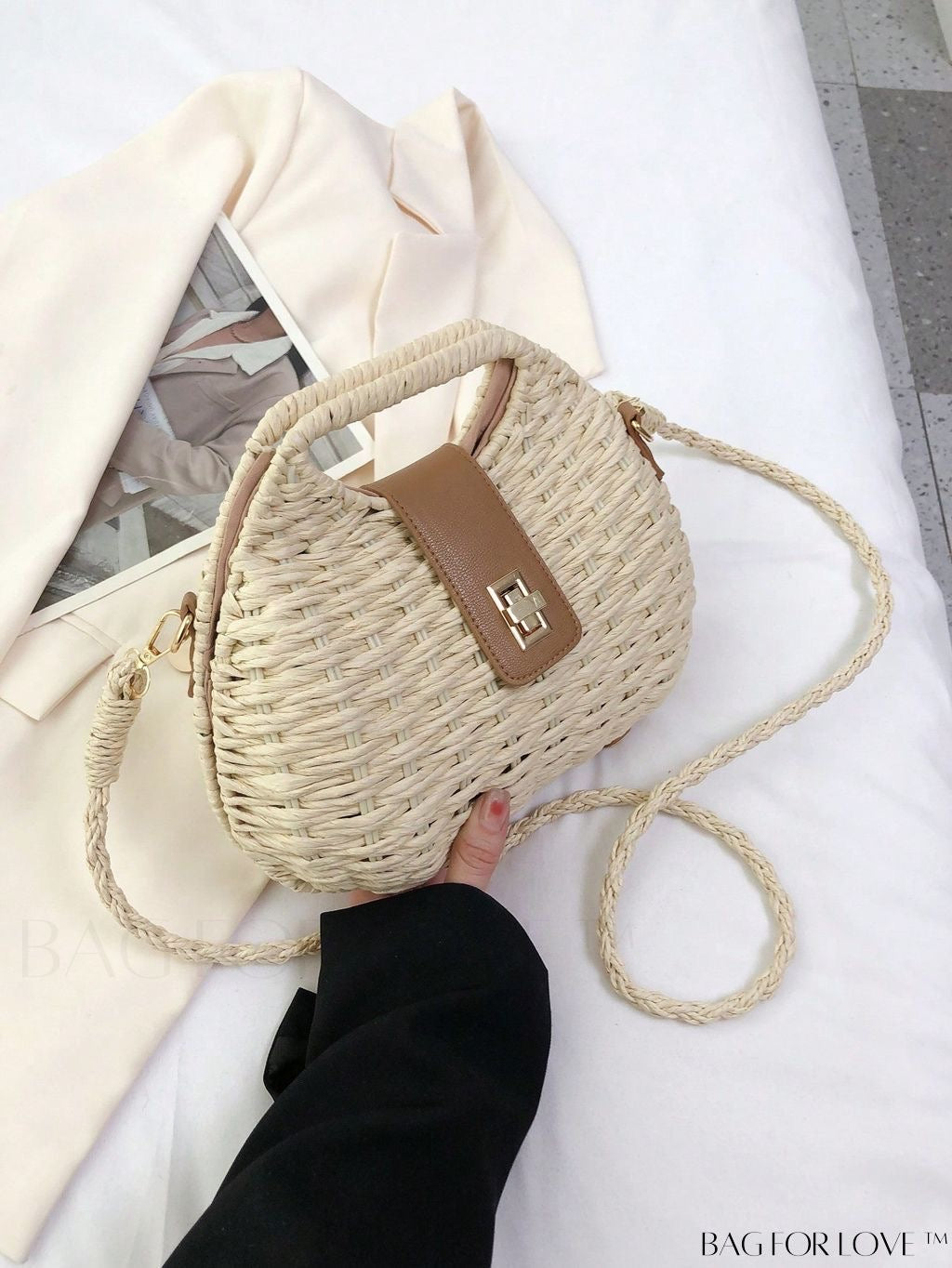 Woven sling bag