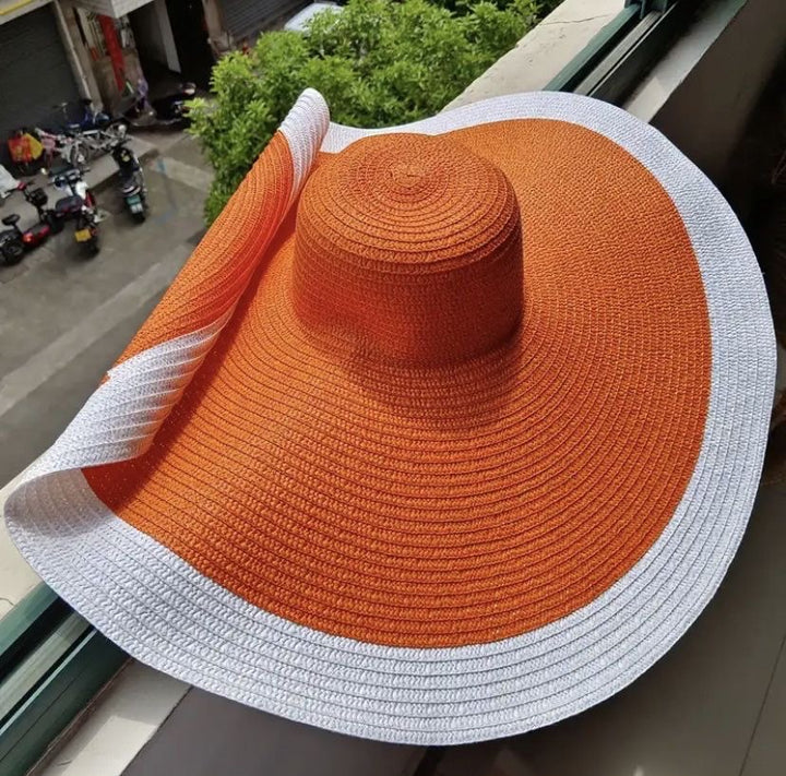 Oversized wide brim sunhat