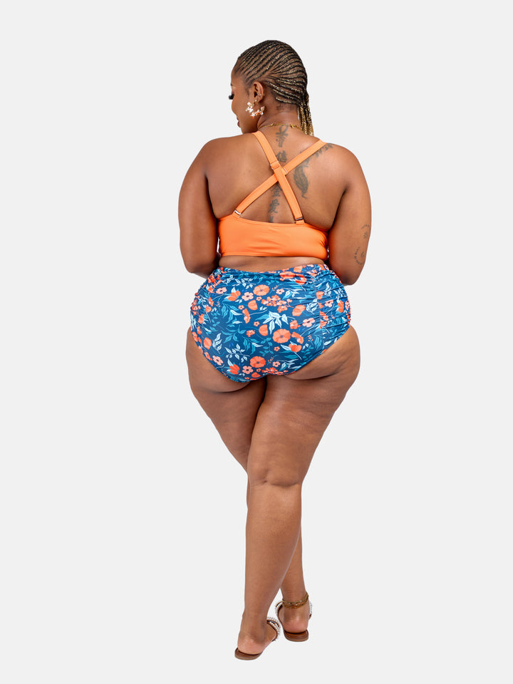 Supportive high waisted bikini set