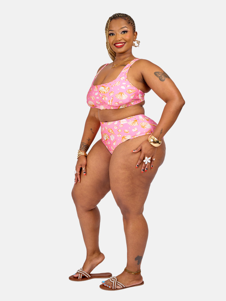 Shell printed bikini