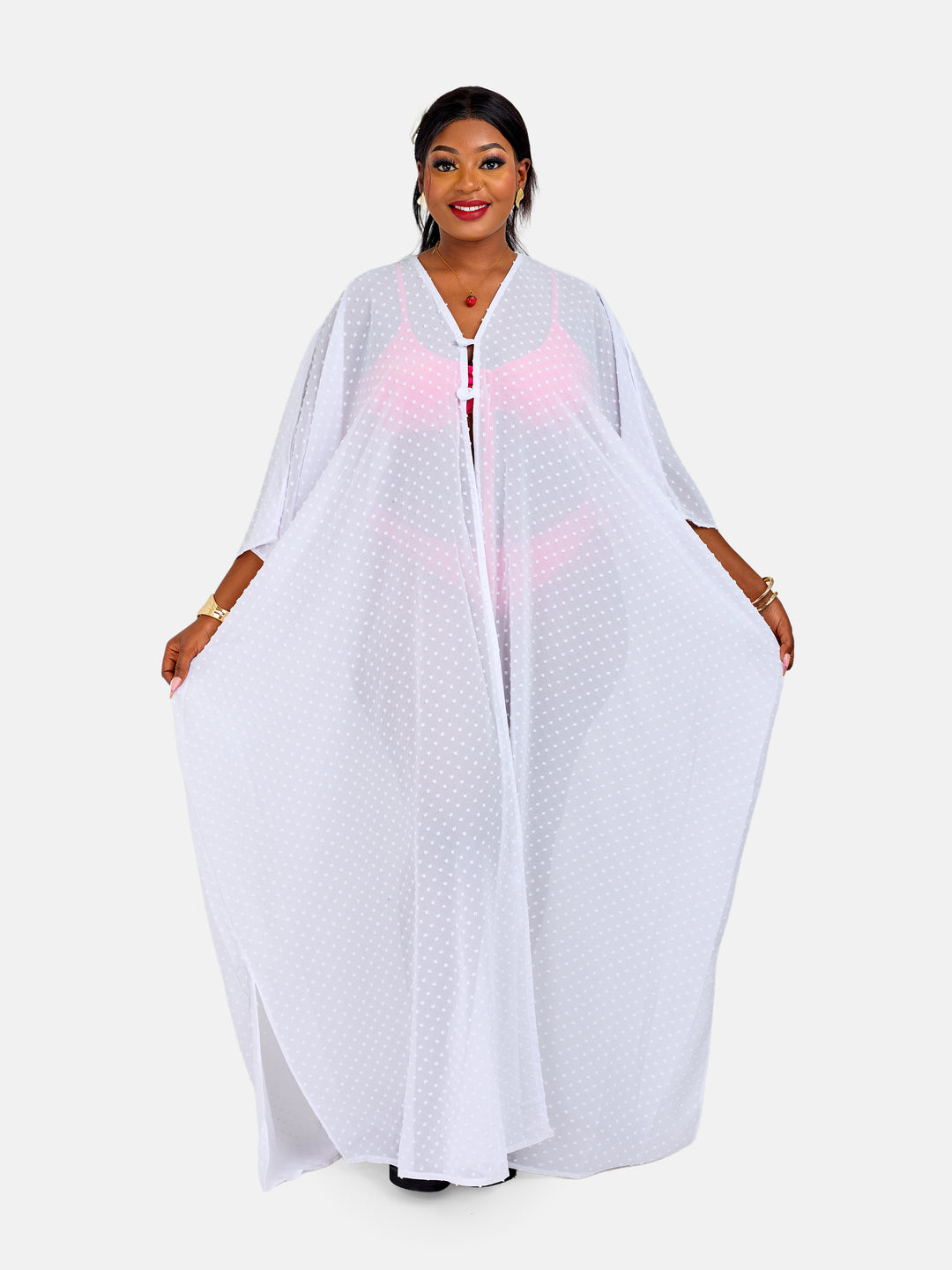 Plain white kimono