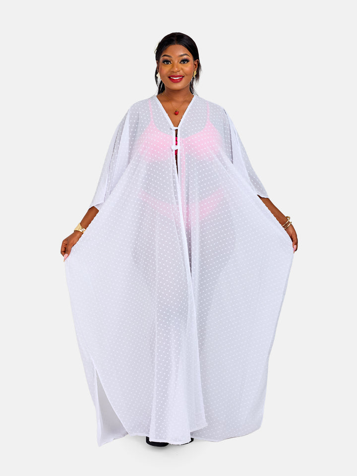 Plain white kimono