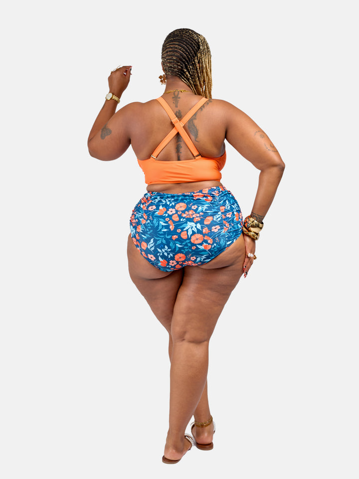 Supportive high waisted bikini set