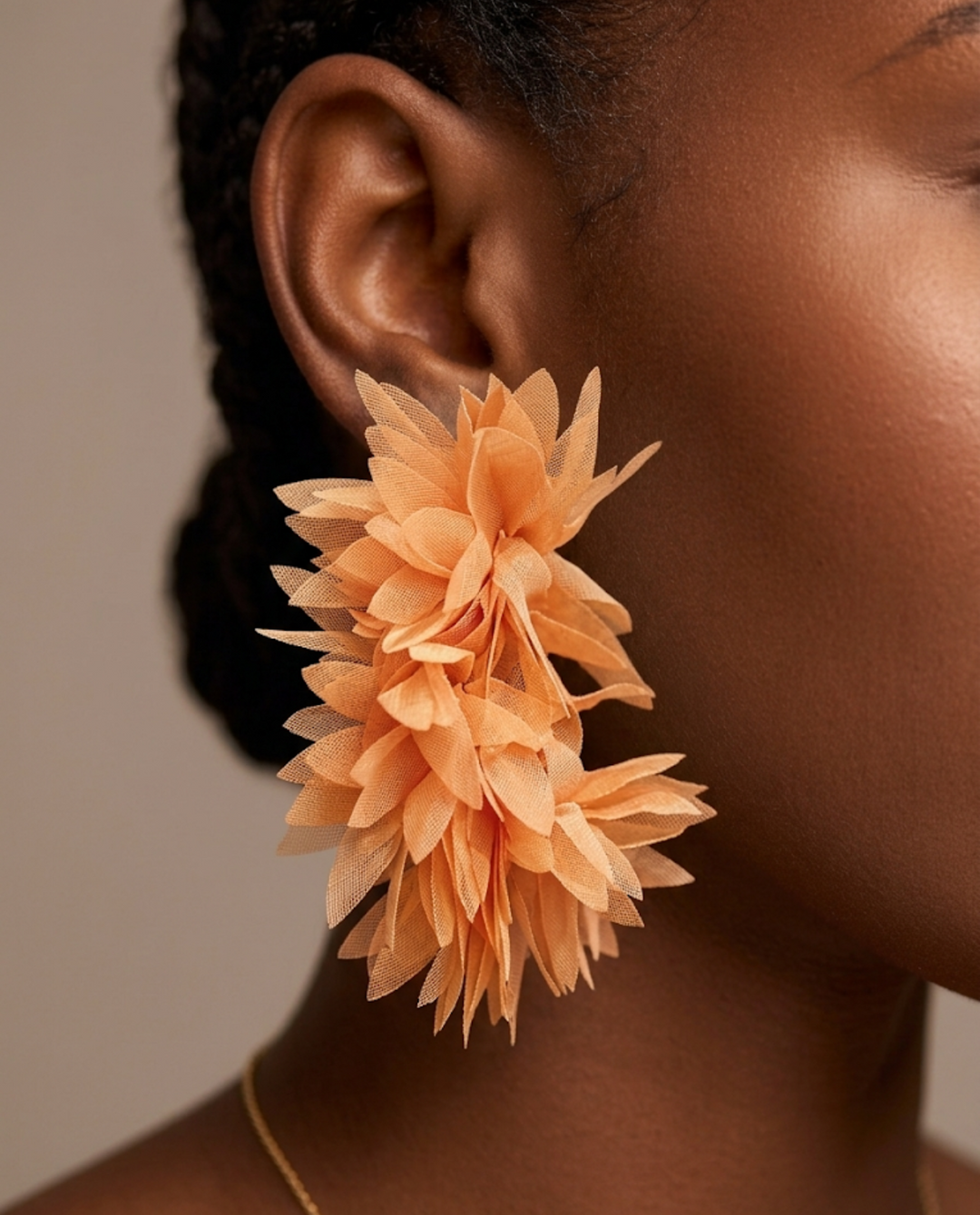 Fluffy flower hoops