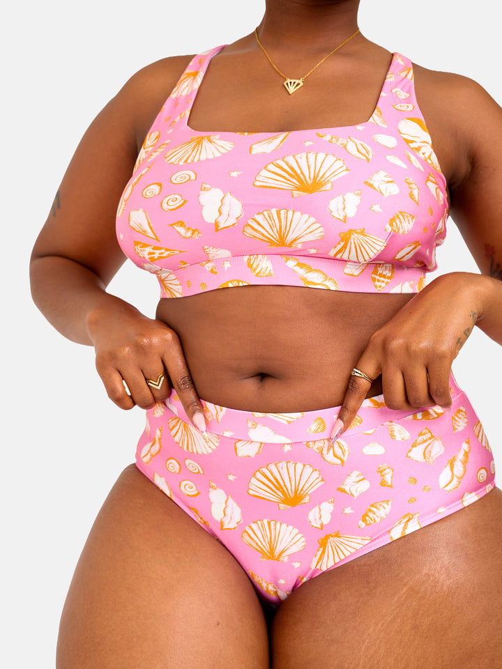 Shell printed bikini