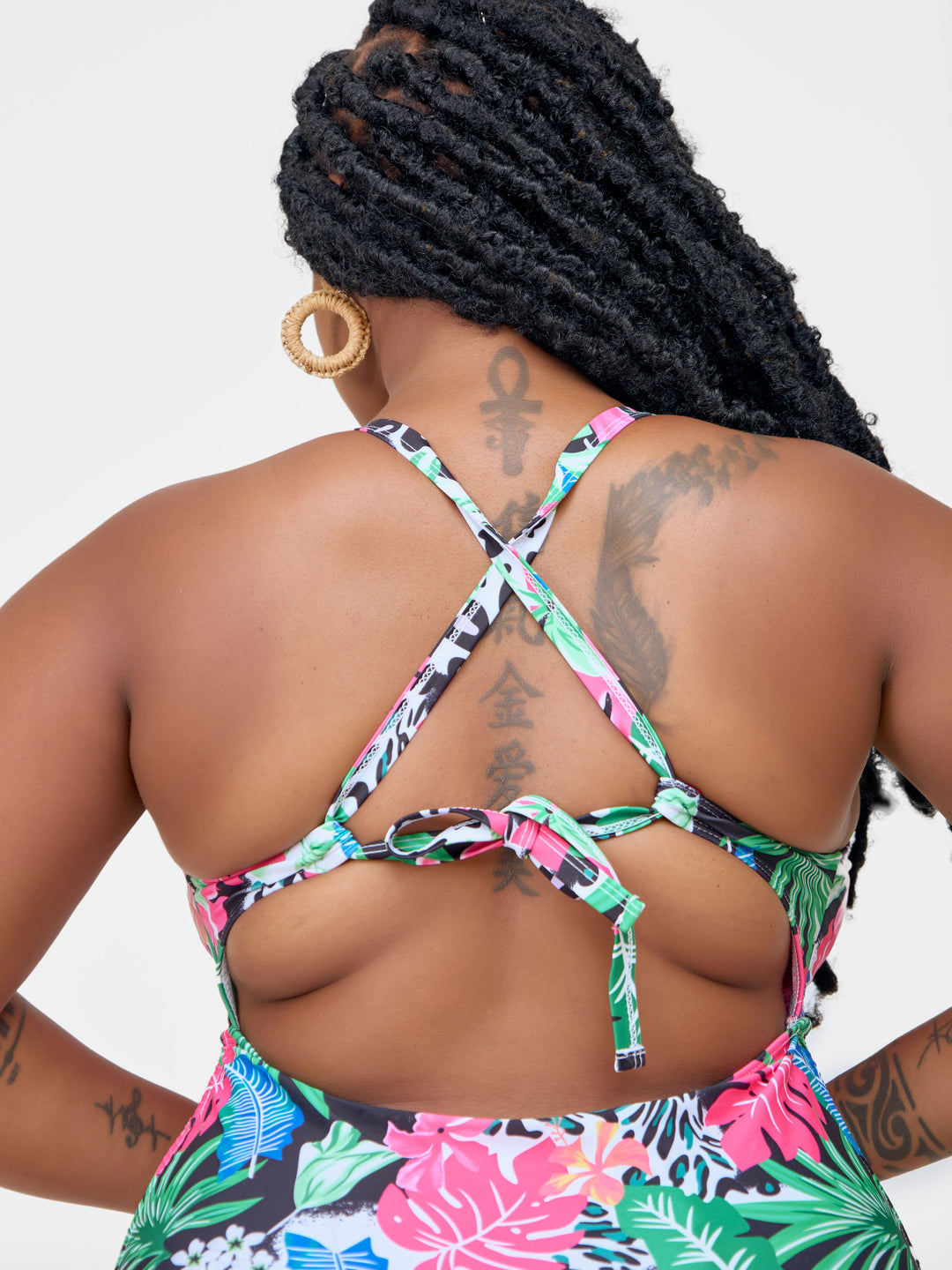 Floral one piece plus