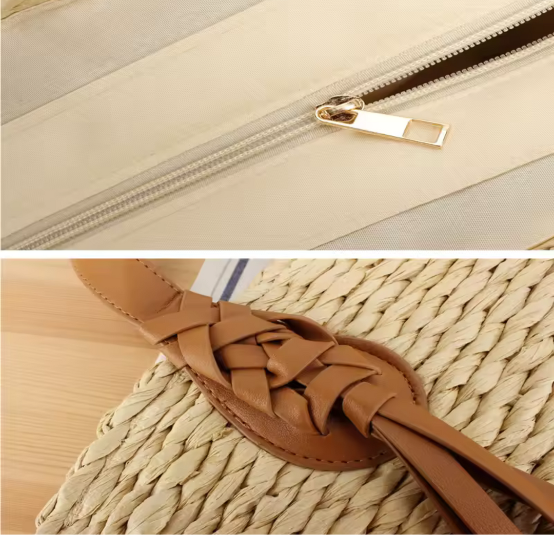 Handmade woven tote bag