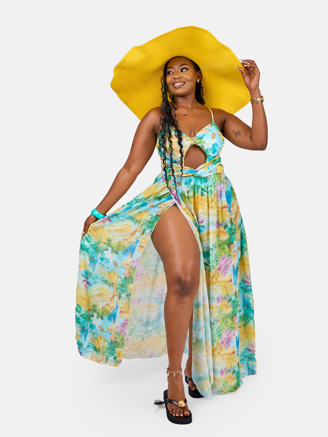 Illusion one piece with cover up