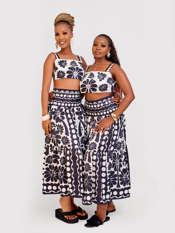 2pc summer skirt set