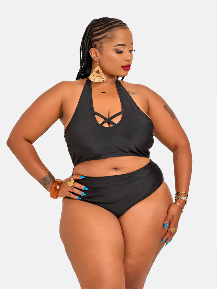 High waist plus size bikini