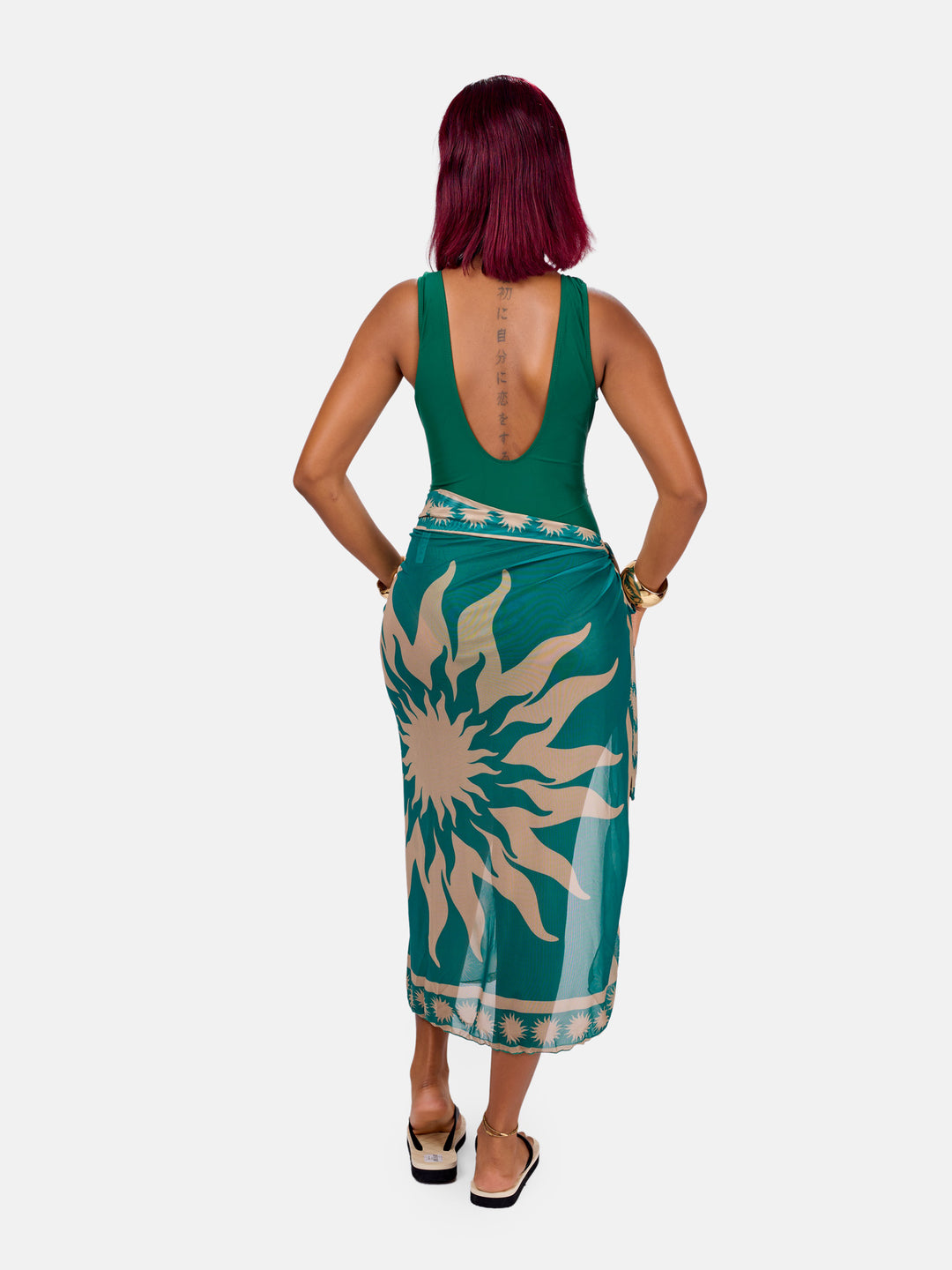 Classy one piece with sarong
