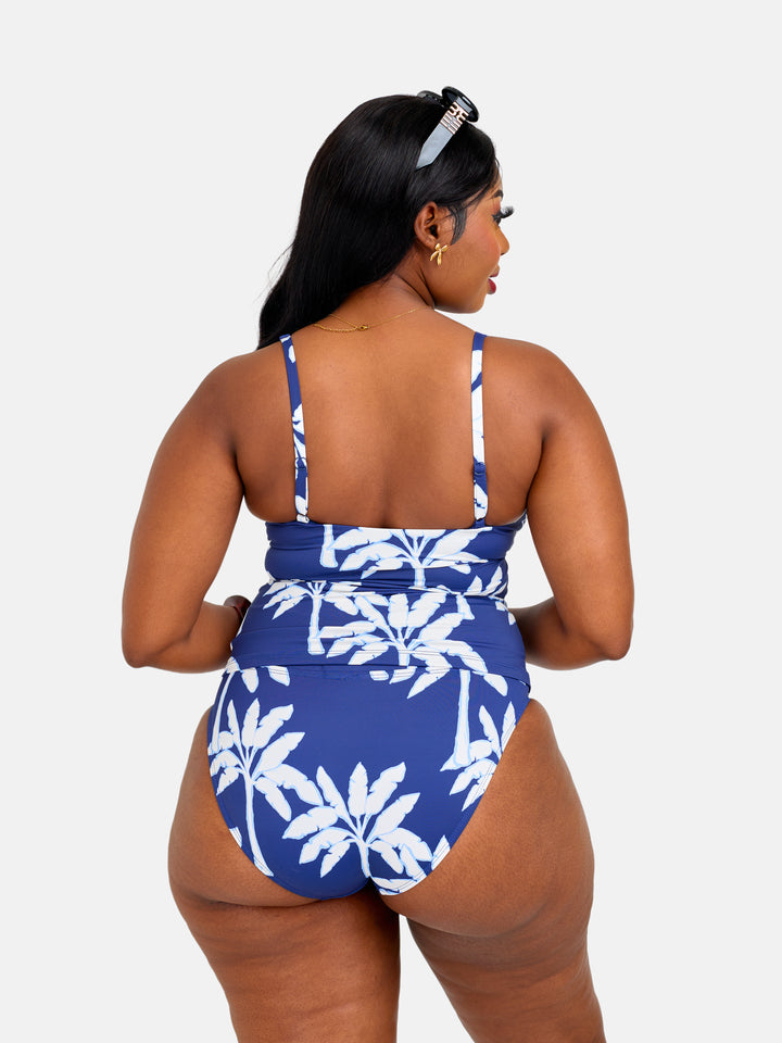 Sculpting bikini with tankini top