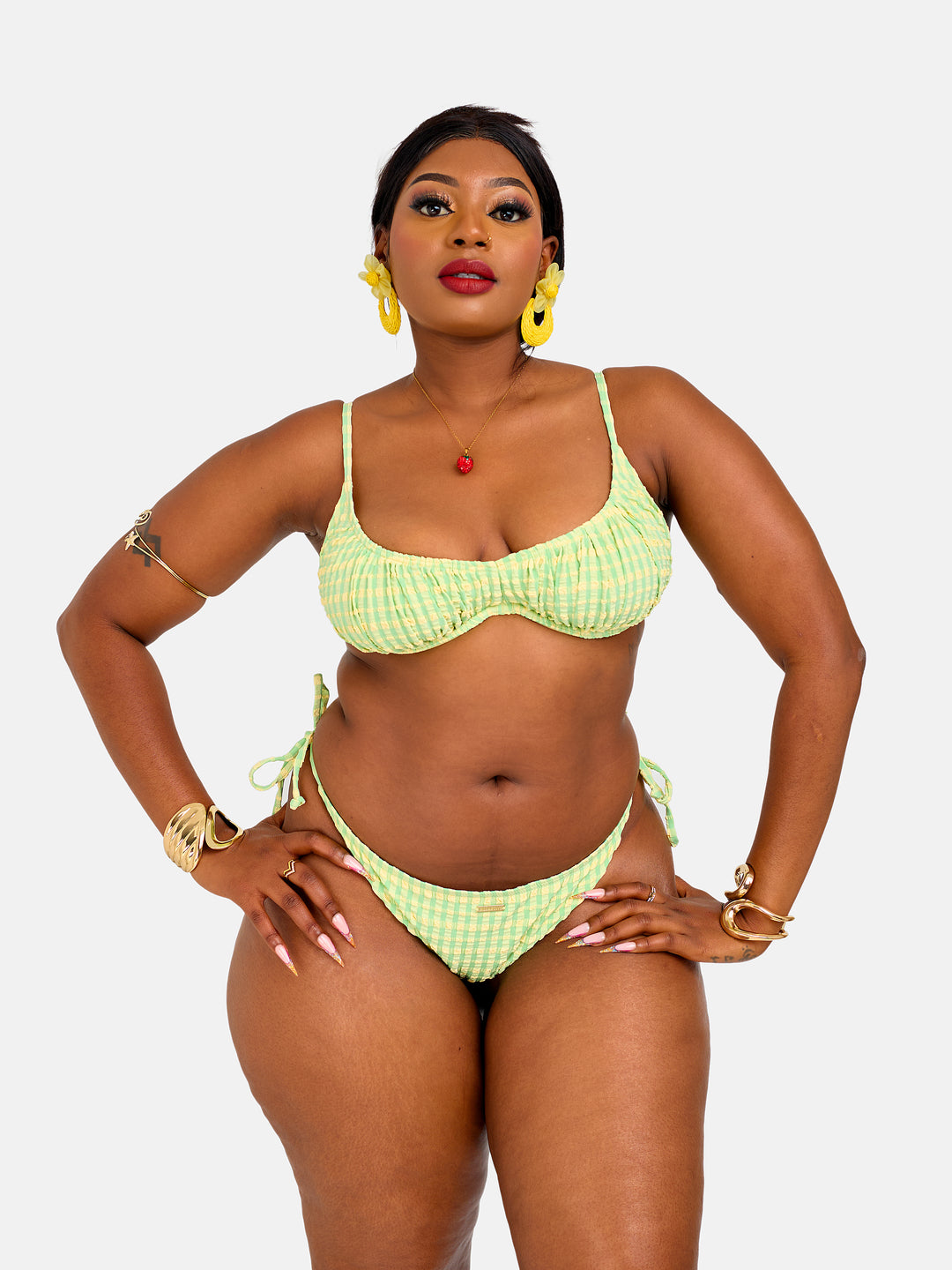 Luminous underwire stringed bikini