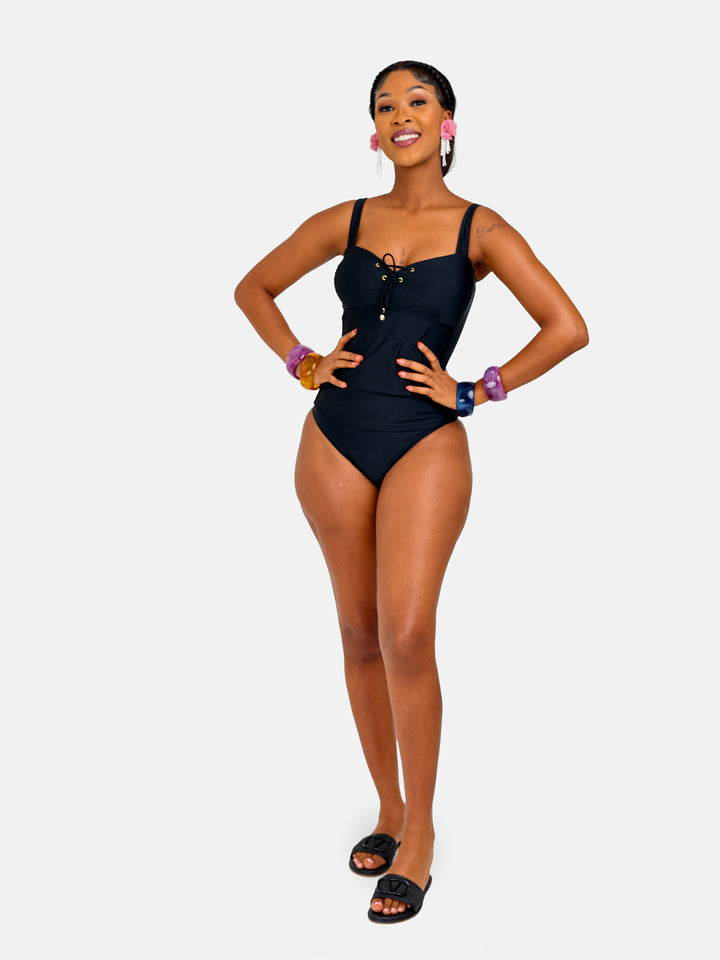 Bikini with coverage tankini top