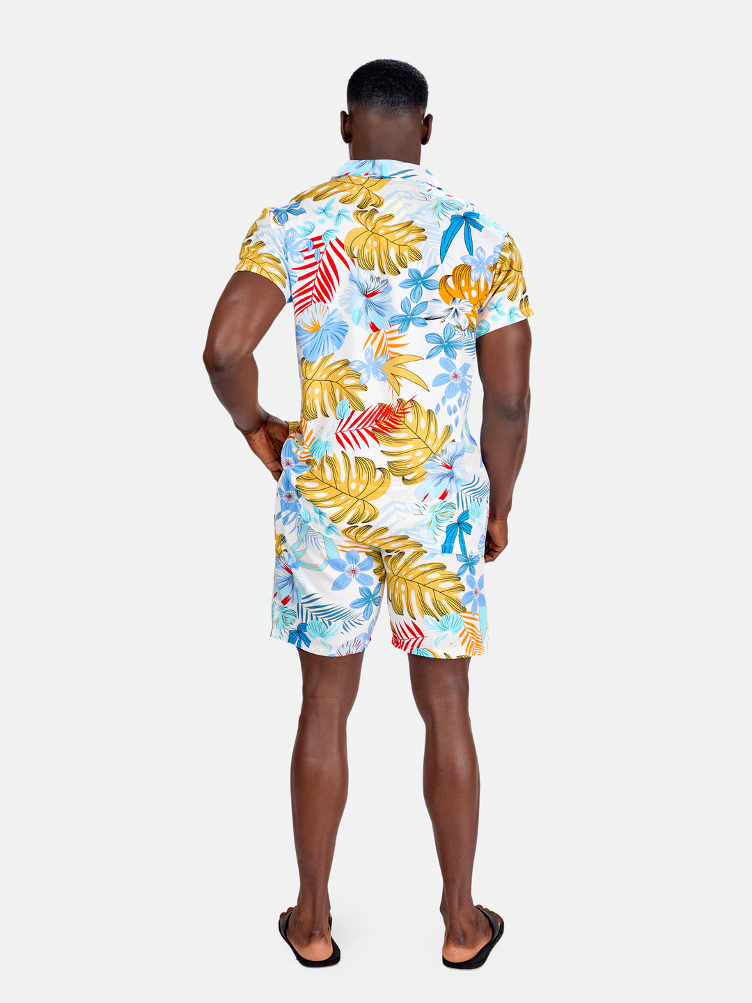 Men’s palm print beach set