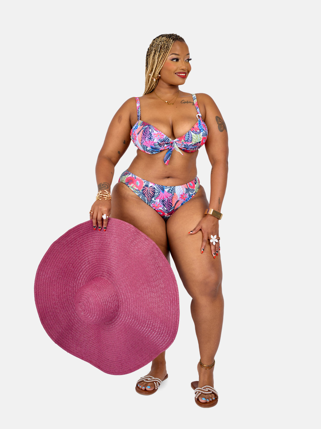 Floral printed  bikini