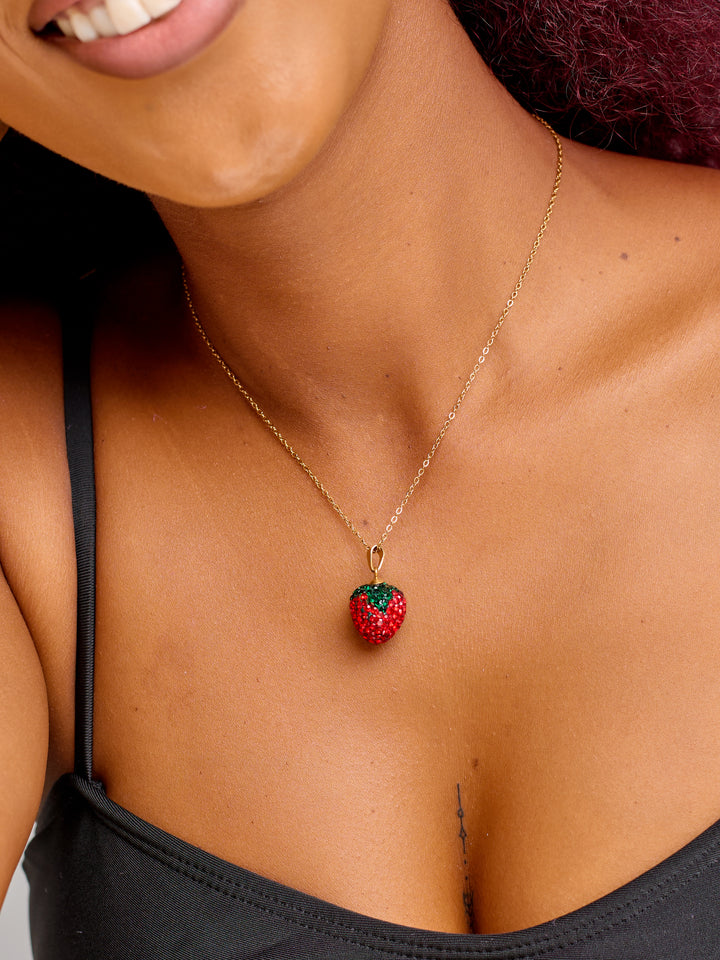 Berry gold women’s necklace