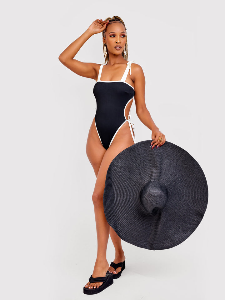 Side tie high cut 1pc