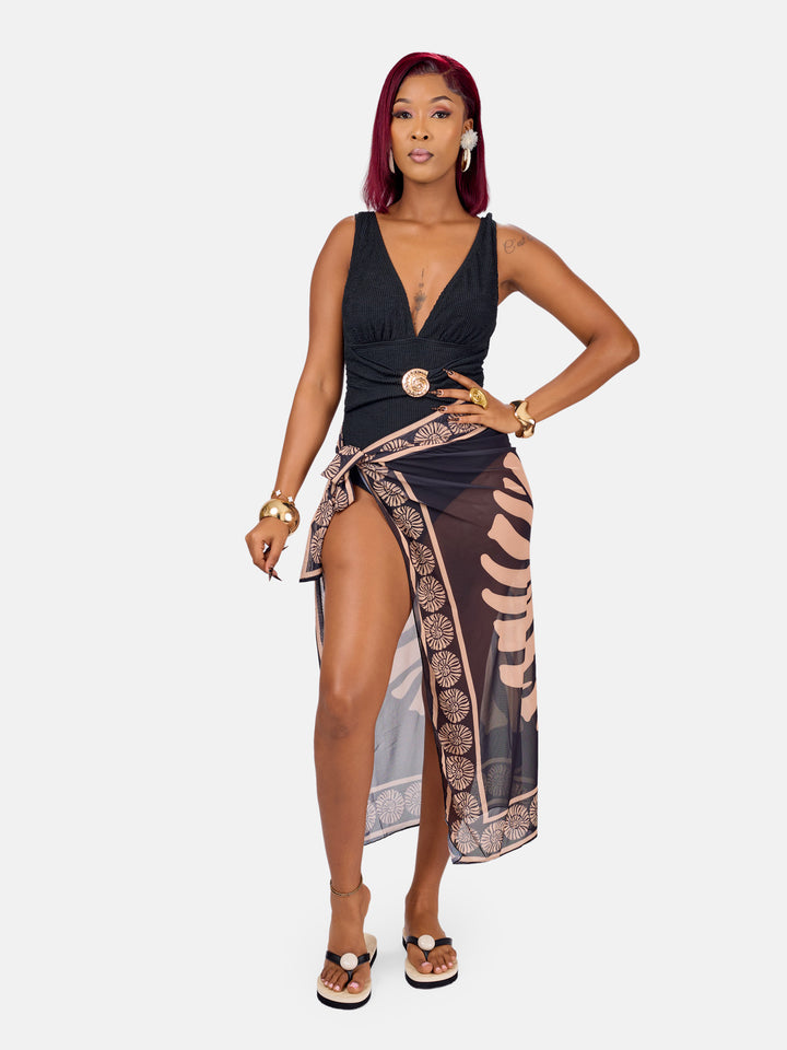 Classy one piece with sarong