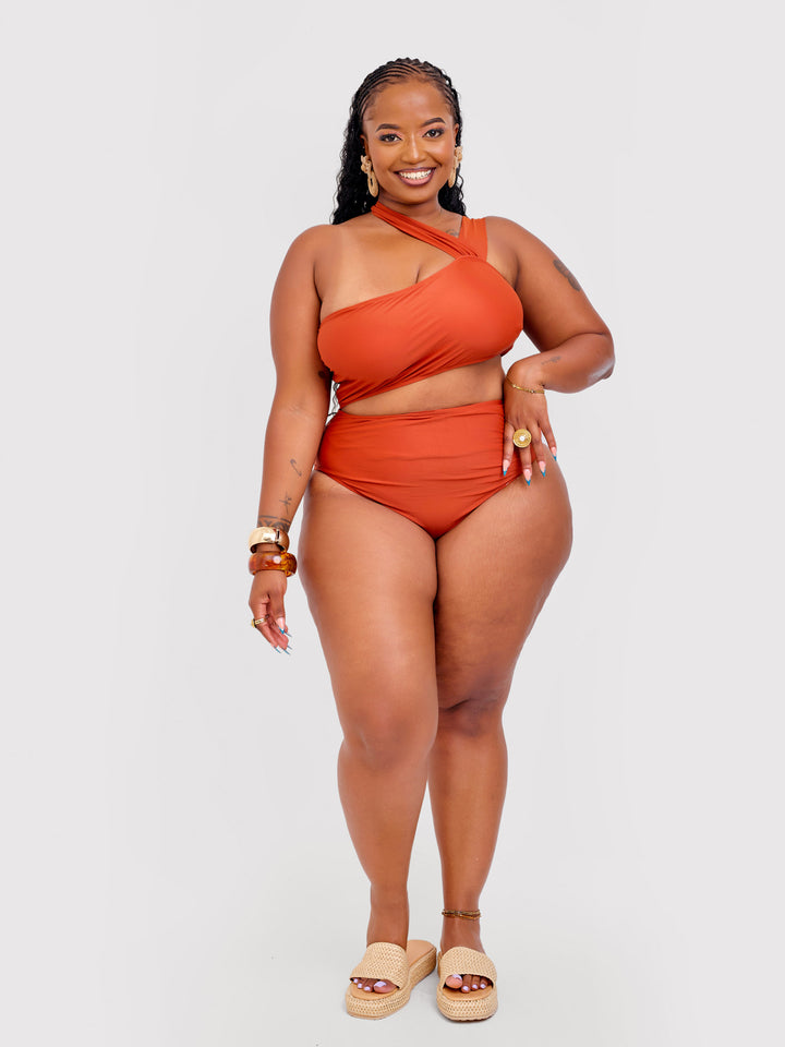 Cut out waist one piece