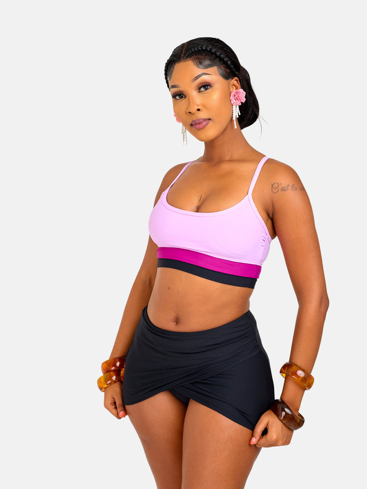 Bikini skirt with supportive top