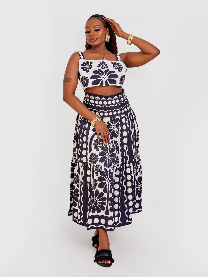 2pc summer skirt set